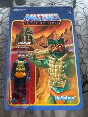 Funko Mer Man Masters Of The Universe MOTU Super 7 Reaction Toy Figure